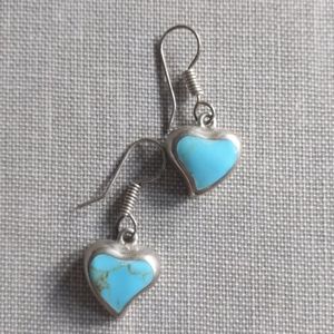 Tourquise Heart Earrings